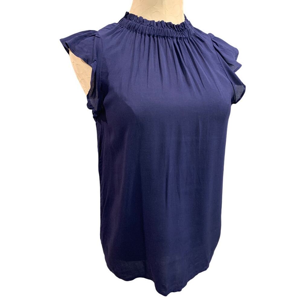 XS Gap Womens Flutter Sleeve Pullover Blouse Lightweight